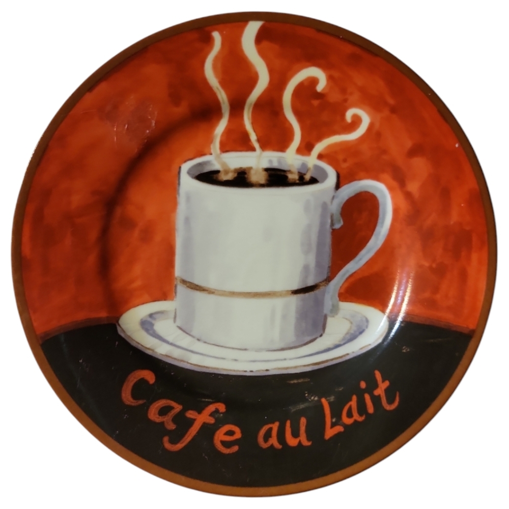 1 Vtg Coffee by American Atelier Salad Plate Cafe au Lait